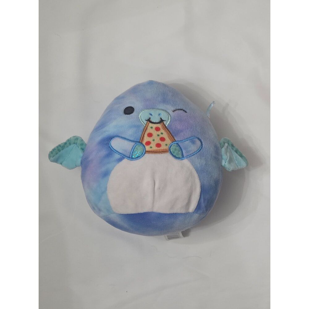 Squishmallows Talib the Pterodactyl 8 Inch Blue Tie Dye Pizza Foodie Plush Toy